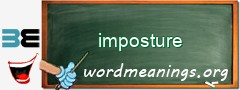 WordMeaning blackboard for imposture